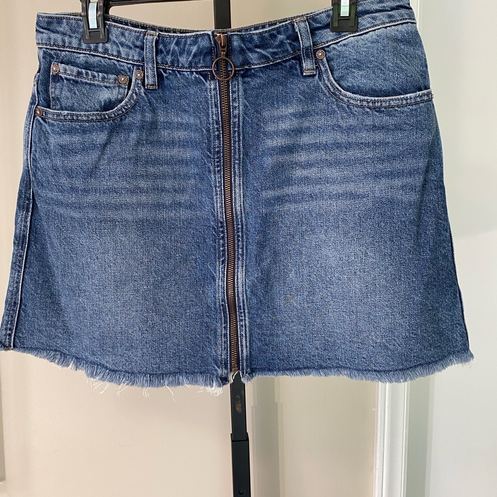 We the free denim mini skirt size 31